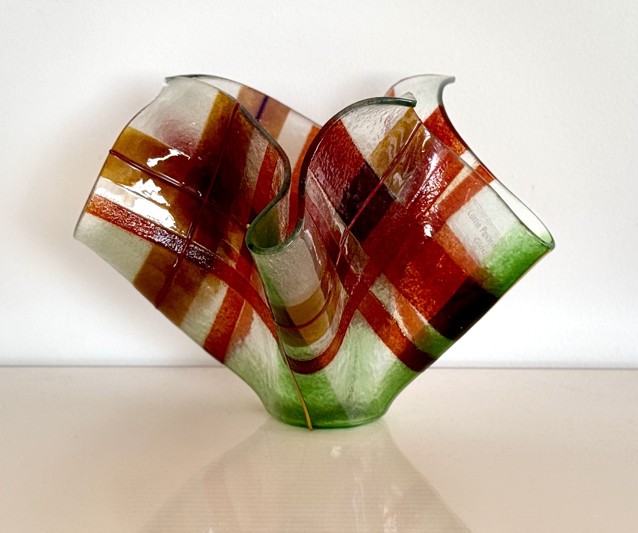 Tartan Handkerchief Vase