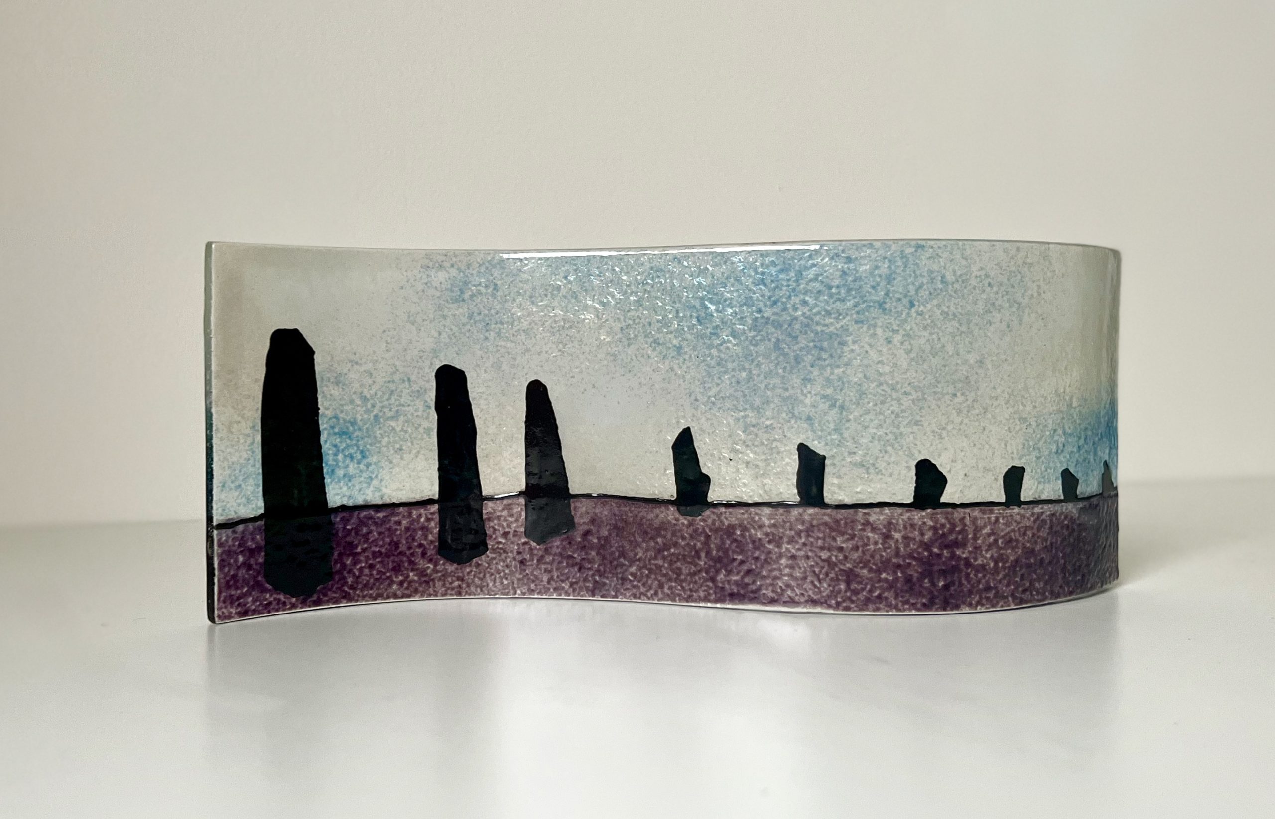 Dark Heather, blue & white / Standing Stones Long Curve - Image 3