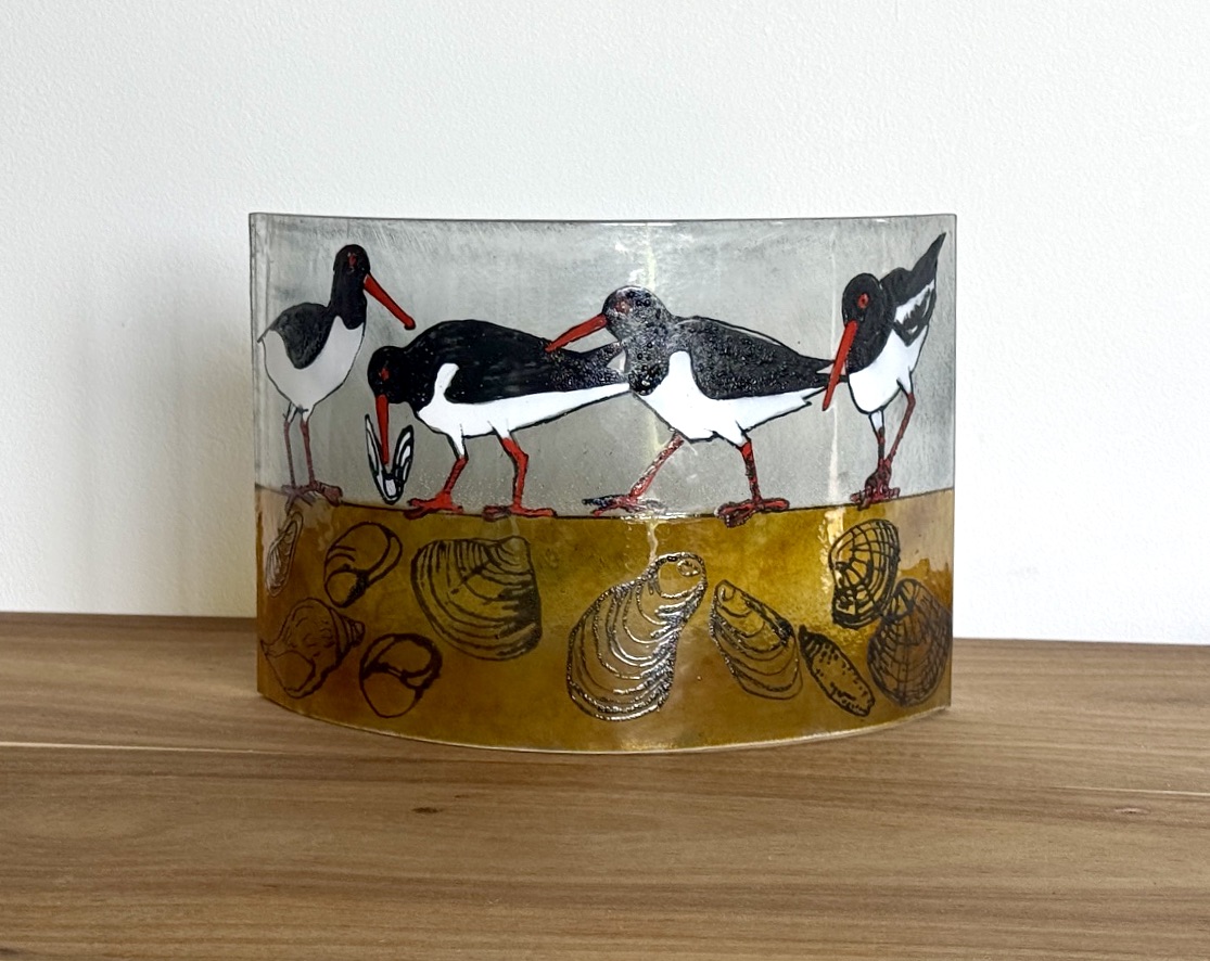 Oyster catchers & shells, Large Curve - Image 5