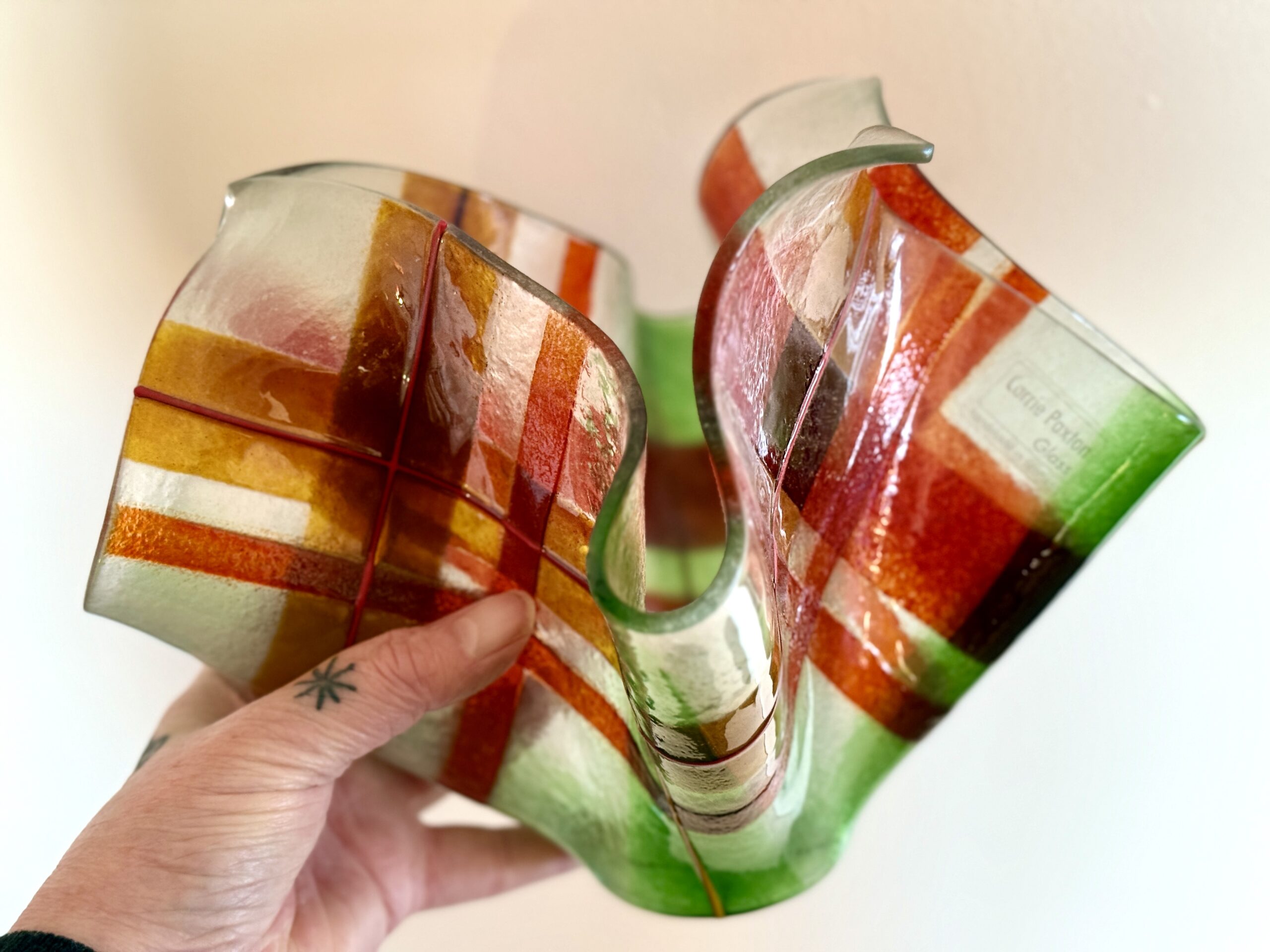 Tartan Handkerchief Vase - Image 5